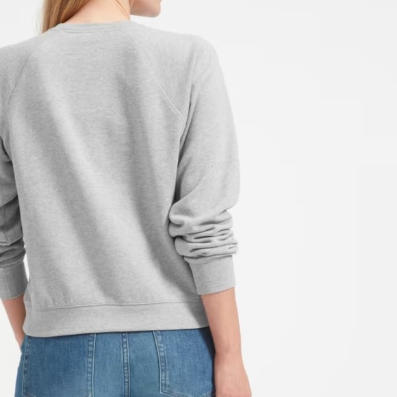 Everlane The Slim Classic French Terry Crew Grey Size XXS NWT - Picture 4 of 6